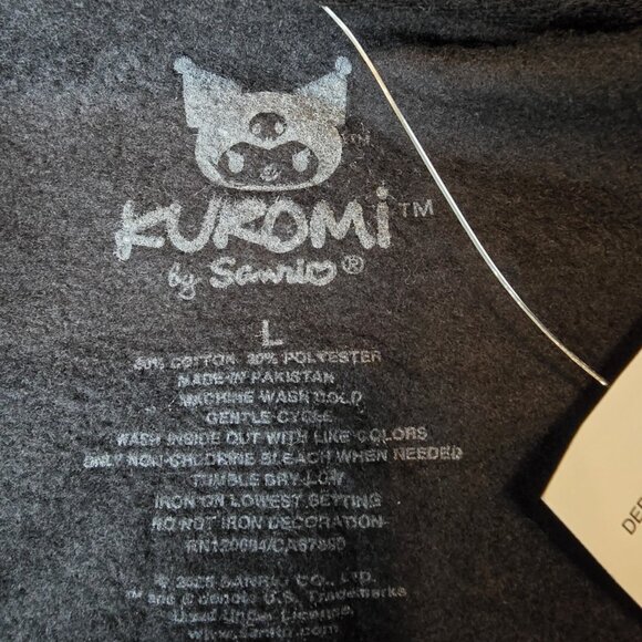 NWT Sanrio Kuromi Haunted Mansion Black Full-Zip Hoodie Hot Topic Exclusive L - Picture 6 of 6